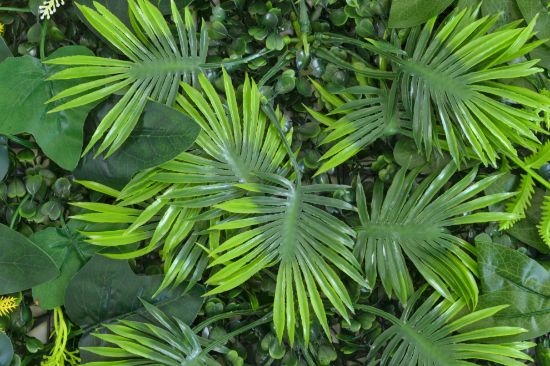 Immagine di PANNELLO DECORATIVO EFFETTO PIANTE BOSCO  FIORI GIALLI E VERDI 